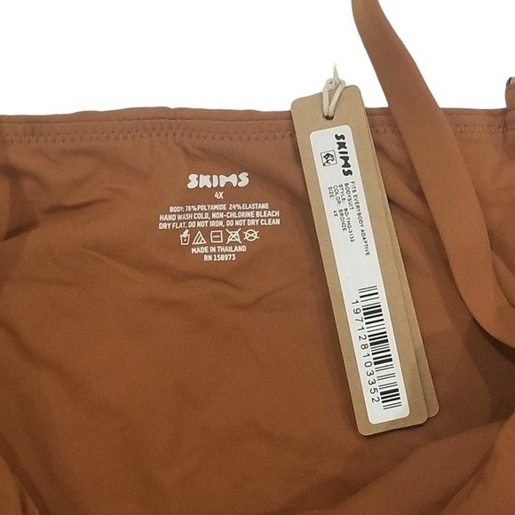SKIMS Fits EVERYBODY Adaptive Bodysuit Bronze 4X - Picture 3 of 4